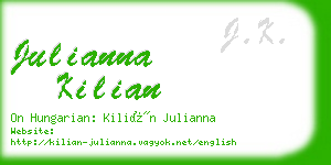 julianna kilian business card